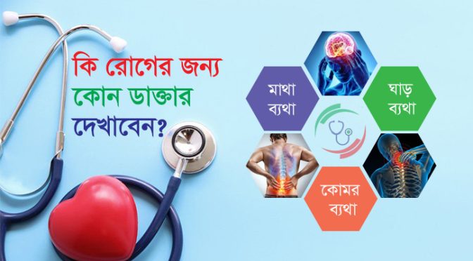 কি রোগের জন্য কোন ডাক্তার দেখাবেন?